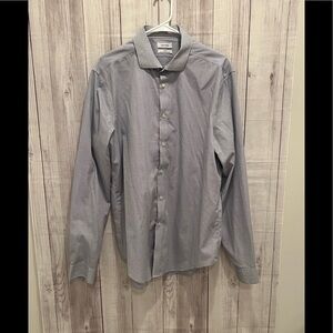 CALVIN KLEIN long sleeve mens dress shirt/size 17